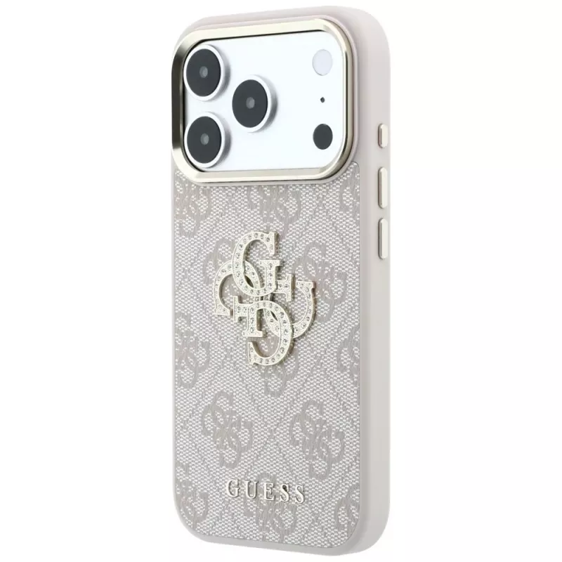 Guess 4G Big Strass Logo θήκη για iPhone 17 Pro / 18 Pro - ροζ