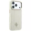 Guess Stripe Peony 4G Logo MagSafe θήκη για iPhone 18 Pro Max / 17 Pro Max - μπεζ