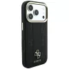 Guess Stripe Peony 4G Logo MagSafe θήκη για Apple iPhone 18 Pro / 17 Pro - μαύρο