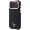 Guess Kevlar Triangle Logo MagSafe θήκη για iPhone 17 Pro / 18 Pro - βυσσινί