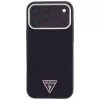 Guess Kevlar Triangle Logo MagSafe θήκη για iPhone 17 Pro / 18 Pro - βυσσινί