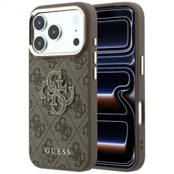 Guess 4G & Big Resin Logo θήκη για iPhone 17 Pro Max / 18 Pro Max - καφέ