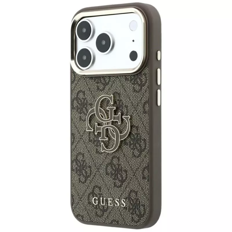 Guess 4G & Big Resin Logo θήκη για iPhone 17 Pro Max / 18 Pro Max - καφέ