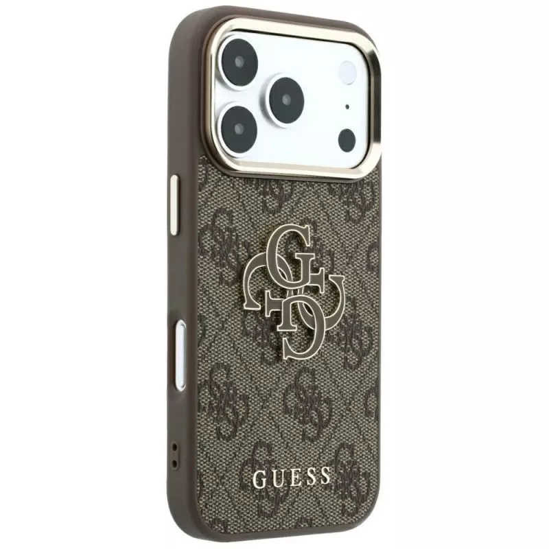 Guess 4G & Big Resin Logo θήκη για iPhone 17 Pro Max / 18 Pro Max - καφέ