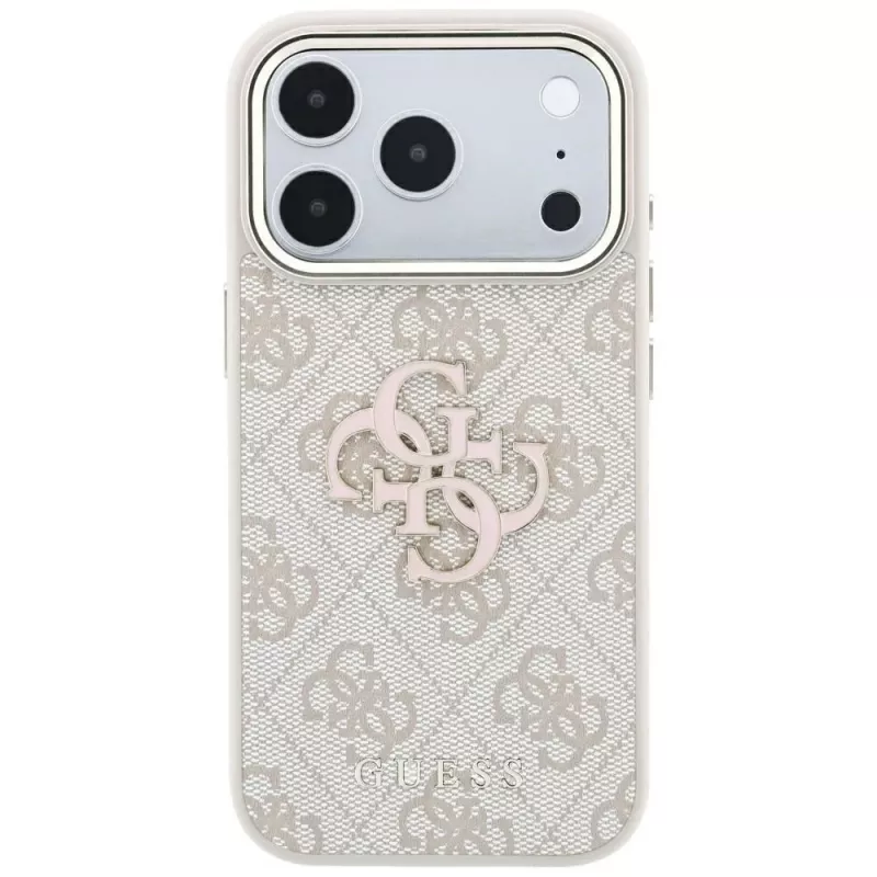 Guess 4G & Big Resin Logo θήκη για iPhone 17 Pro Max / 18 Pro Max - ροζ
