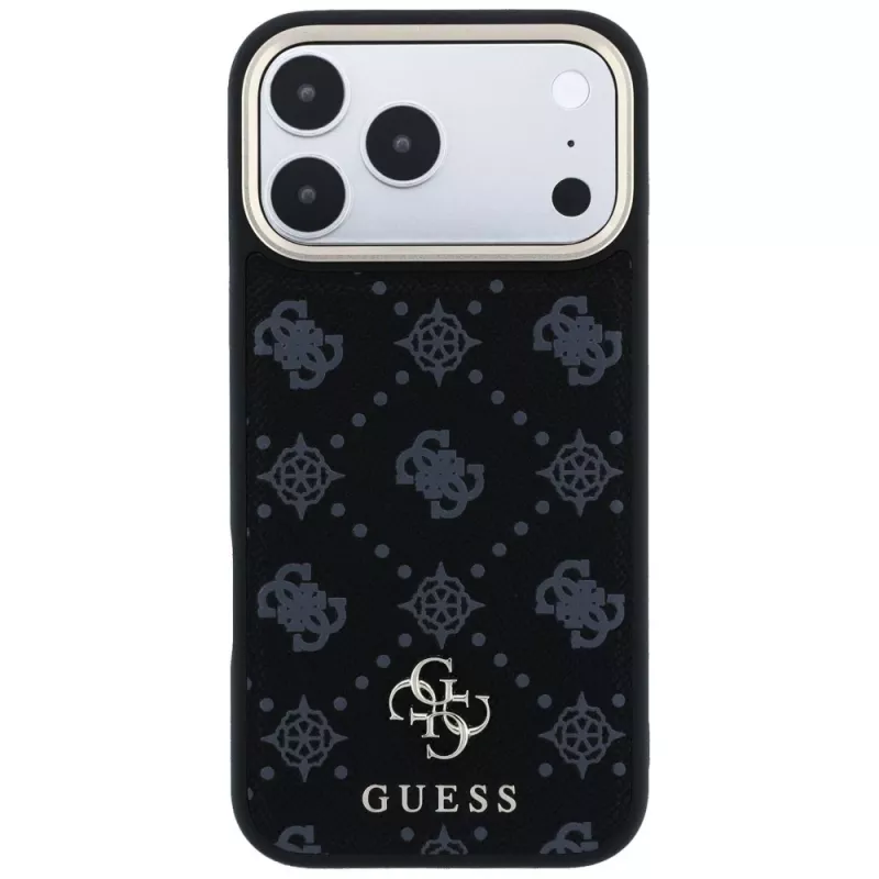 Guess Peony 4G Small Logo MagSafe θήκη για Apple iPhone 16 Pro Max / 17 Pro Max - μαύρο