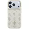 Guess Peony 4G Small Logo MagSafe θήκη για iPhone 18 Pro / 17 Pro - μπεζ
