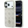 Guess Peony 4G Small Logo MagSafe θήκη για Apple iPhone 17 Pro Max / 16 Pro Max – μπεζ