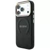 Guess Saffiano Peony & Ring MagSafe θήκη για iPhone 18 Pro Max / 17 Pro Max - μαύρο