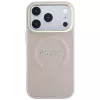 Guess Saffiano Peony & Ring MagSafe θήκη για iPhone 18 Pro / 17 Pro - ροζ