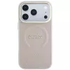 GUESS Saffiano Peony & Ring MagSafe θήκη για iPhone 18 Pro Max / 17 Pro Max - ροζ