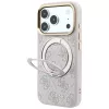Guess Ring Stand 360 4G Classic Logo MagSafe θήκη για iPhone 18 Pro Max / 17 Pro Max - ροζ