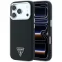 Guess Grained Triangle Logo MagSafe θήκη για iPhone 17 Pro Max / 18 Pro Max - μαύρο