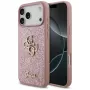 GUESS Fixed Glitter Big 4G θήκη για iPhone 18 Pro Max / 17 Pro Max - ροζ