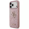 GUESS Fixed Glitter Big 4G θήκη για iPhone 18 Pro Max / 17 Pro Max - ροζ
