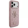 GUESS Fixed Glitter Big 4G θήκη για iPhone 18 Pro Max / 17 Pro Max - ροζ