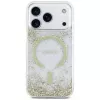 Guess Resin Bottom Glitter MagSafe θήκη για iPhone 18 Pro / 17 Pro, χρυσό