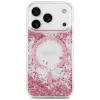Guess Resin Bottom Glitter MagSafe θήκη για Apple iPhone 18 Pro / 17 Pro, ροζ