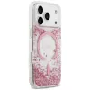 Guess Resin Bottom Glitter MagSafe θήκη για Apple iPhone 18 Pro / 17 Pro, ροζ