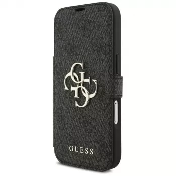 Guess Book 4G Metal Logo θήκη για iPhone 18 Pro / 17 Pro - μαύρο