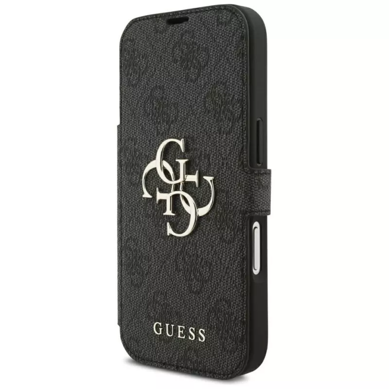 Guess Book 4G Metal Logo θήκη για iPhone 18 Pro / 17 Pro - μαύρο
