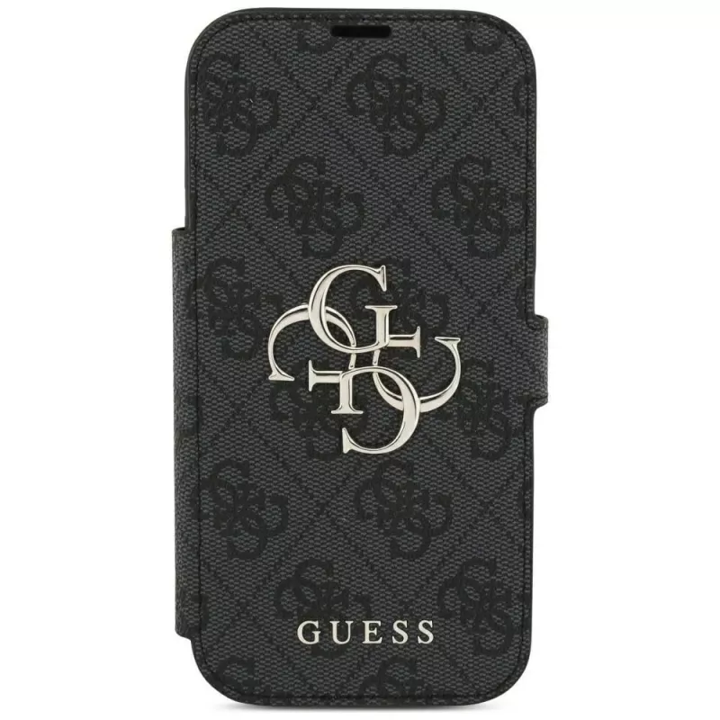 Guess Book 4G Metal Logo θήκη για iPhone 18 Pro / 17 Pro - μαύρο