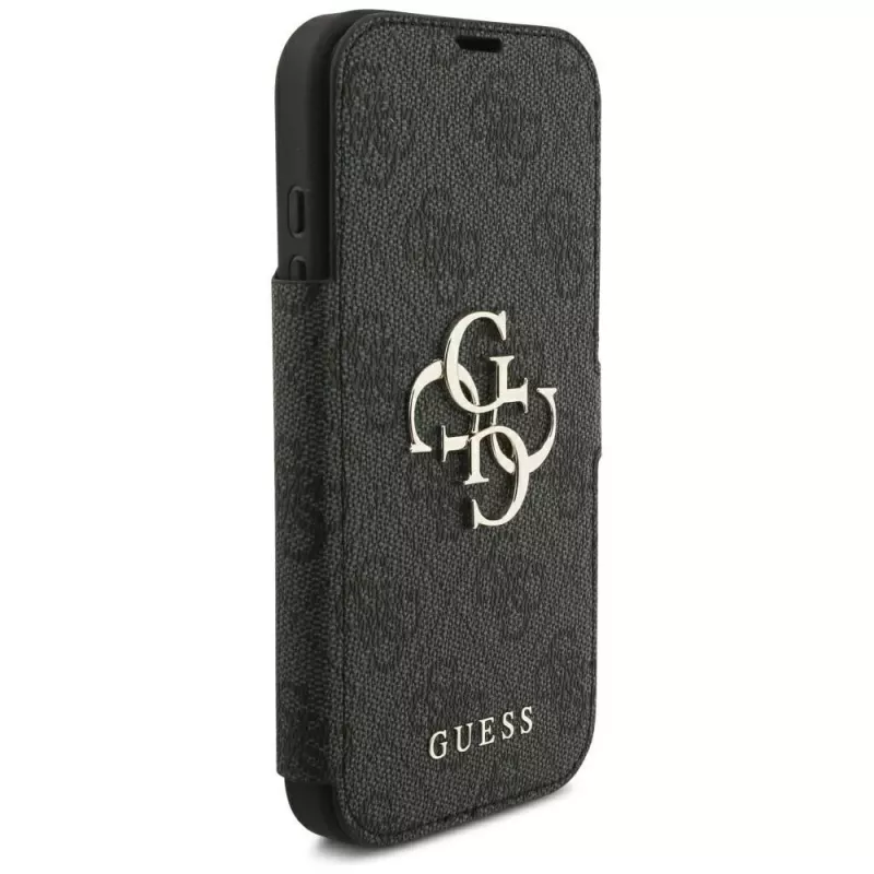 Guess Book 4G Metal Logo θήκη για iPhone 18 Pro / 17 Pro - μαύρο