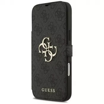 Guess Book 4G Metal Logo θήκη για iPhone 18 Pro Max / 17 Pro Max, μαύρο