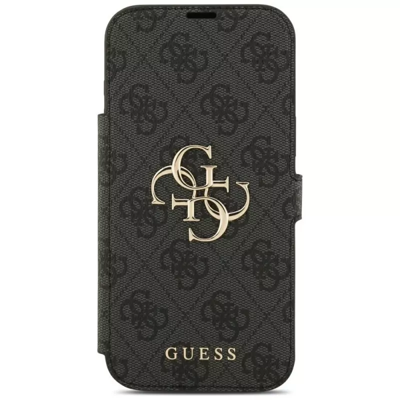 Guess Book 4G Metal Logo θήκη για iPhone 18 Pro Max / 17 Pro Max, μαύρο