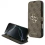 Guess Book 4G Metal Logo θήκη folio για iPhone 18 Pro Max / 17 Pro Max - καφέ