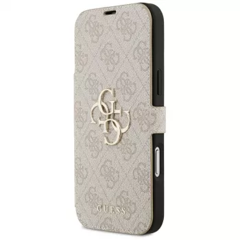 GUESS Book 4G Metal Logo θήκη folio για iPhone 18 Pro Max / 17 Pro Max - ροζ