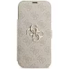 GUESS Book 4G Metal Logo θήκη folio για iPhone 18 Pro Max / 17 Pro Max - ροζ