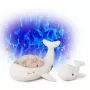 Cloud B Tranquil Whale σετ βοήθειας ύπνου με προβολέα και κουδουνίστρα - λευκό