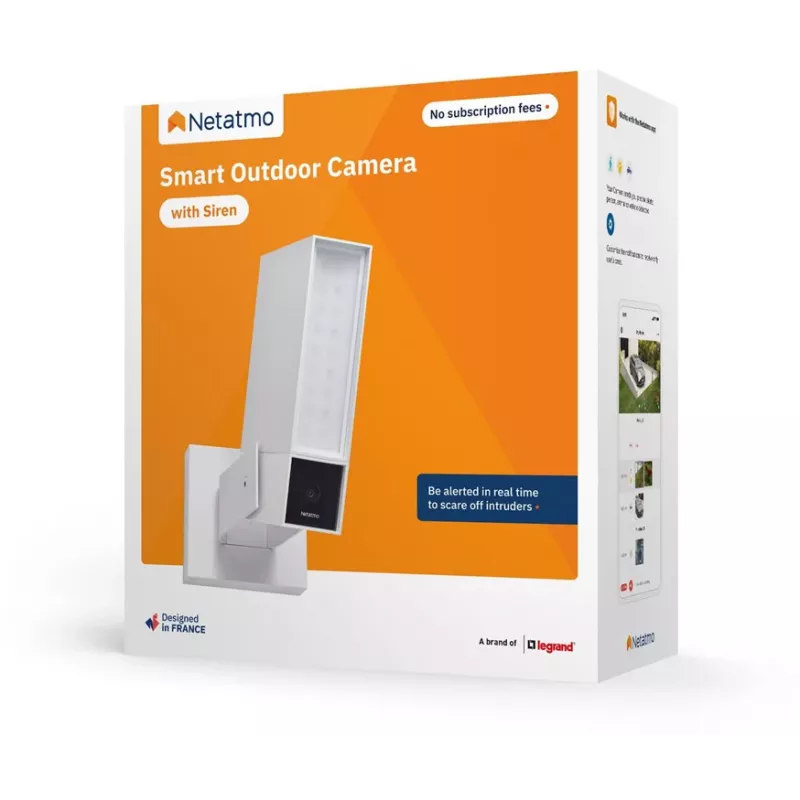 Netatmo Smart Outdoor κάμερα με σειρήνα NOC-S-W-EC (λευκό)