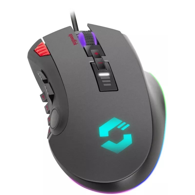Speedlink Tarios ενσύρματο gaming ποντίκι USB, RGB, 24000 DPI (SL-680012-BK)