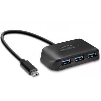 Hub USB-C σε 4 θύρες USB 3.0 Speedlink Snappy Evo (SL-140202-BK)