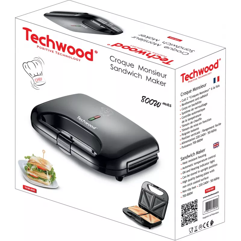 Techwood TCM-806 Τοστιέρα (TCM-806)