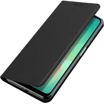 Nevox Vario Series Θήκη βιβλίου για Samsung Galaxy A27 5G – Μαύρη θήκη πορτοφόλι από δέρμα PU με θήκες καρτών, θήκη χαρτονομισμάτων και λειτουργία βάσης