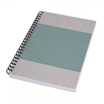 SIGEL SN600 Quicknote Σπιράλ σημειωματάριο, A5, καρό, Softcover, μπλε/γκρι, 160 σελίδες