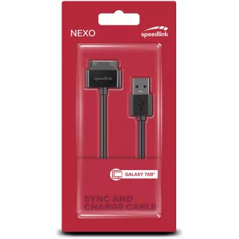 Speedlink Nexo Καλώδιο συγχρονισμού και φόρτισης για Samsung Galaxy Tab (SL-7503-BK)