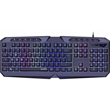 Speedlink Ludicium RGB Rainbow πληκτρολόγιο, διάταξη US (SL-670004-BK-US)