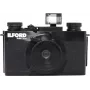 ILFORD PIXIE 35mm Point & Shoot Φωτογραφική Μηχανή – Ασημί/Μαύρο, Ενσωματωμένο Flash, Autofocus