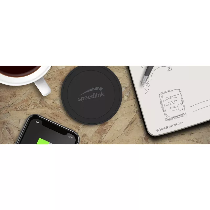 Speedlink Puck 10 Γρήγορος ασύρματος φορτιστής, μαύρος (SL-690403-BK)