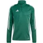adidas Tiro 24 αθλητικό τοπ προπόνησης φούτερ πράσινο-λευκό IS1040 S