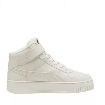 Puma Carina Street Mid WTR γυναικείο χειμερινό sneaker, κρεμ λευκό, EU 38