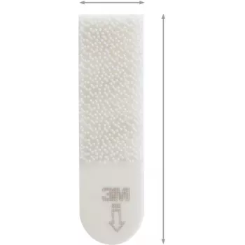 3M Command αυτοκόλλητες λωρίδες μικρές, 4 τεμ., λευκές (7100337181)