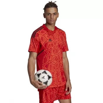 ADIDAS Ανδρικό Condivo 22 Φανέλα τερματοφύλακα κοντομάνικη Κόκκινο H21238