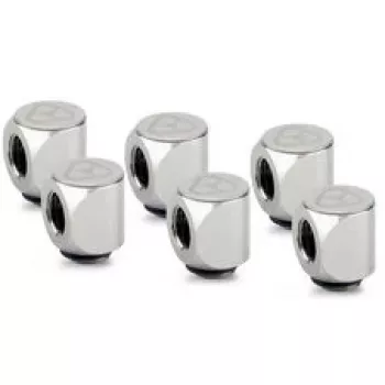 Thermal Grizzly DeltaMate περιστρεφόμενος σύνδεσμος 90° G1/4 ίντσες γυαλιστερό νικέλιο – συσκευασία 6 τεμ.