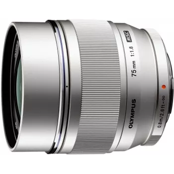 OM System M.Zuiko Digital ED 75mm f/1.8 φακός, ασημί (V311040SW000)