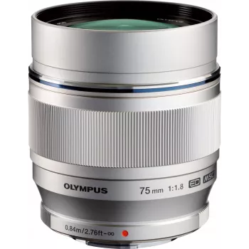 OM System M.Zuiko Digital ED 75mm f/1.8 φακός, ασημί (V311040SW000)